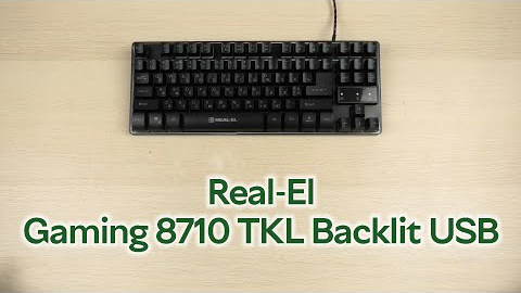 Real-El Gaming 8710 TKL Backlit USB