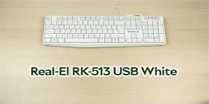 Распаковка Real-El RK-513 USB White