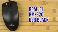 Розпакування Real-El RM-220 USB Black