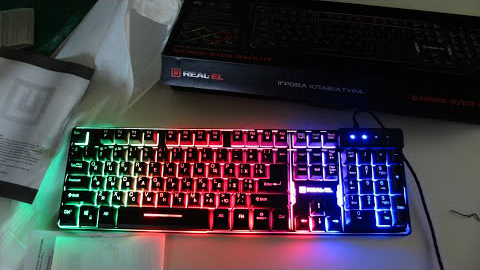 Обзор. Клавиатура проводная Real-El 8700 USB из Rozetka