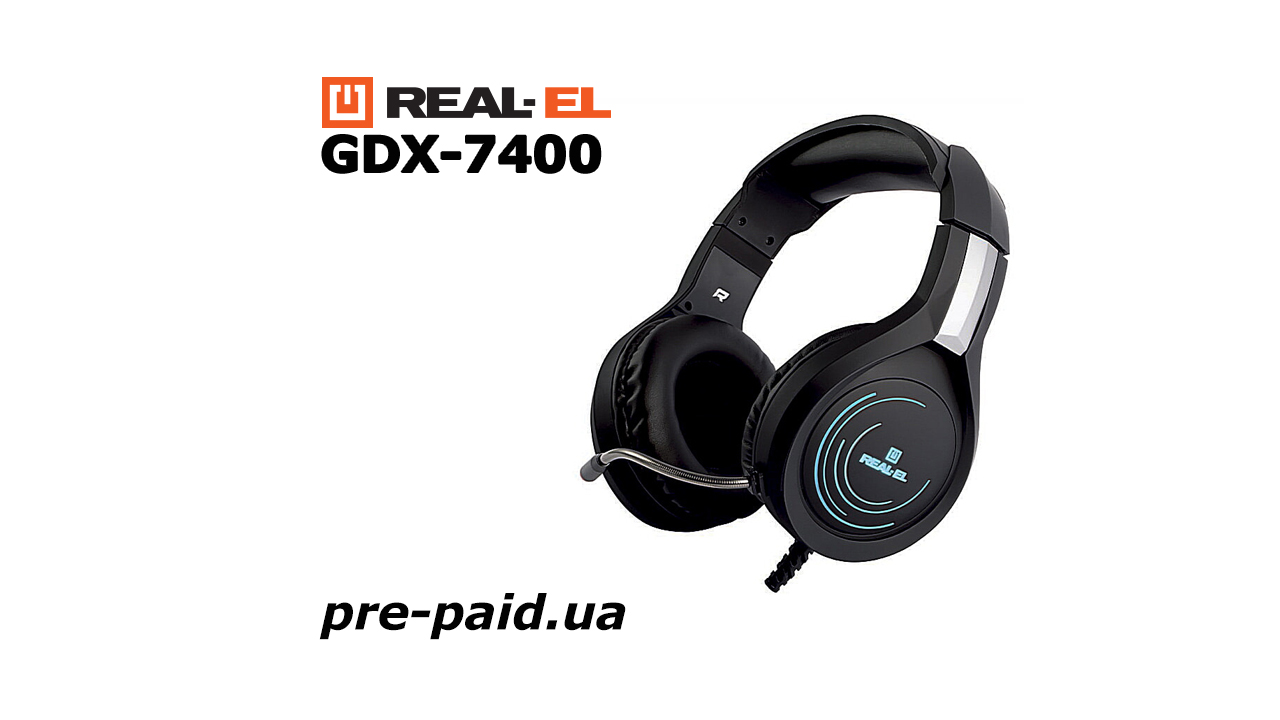 Огляд ігрової гарнітури REAL-EL GDX-7400 BACKLIT
