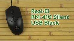 Распаковка REAL-EL RM-410 Silent USB Black