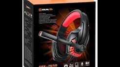 Розпаковка. Навушники Real-El GDX-7650 Black-red