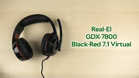 Распаковка Real-El GDX-7800 Black-Red 7.1 Virtual