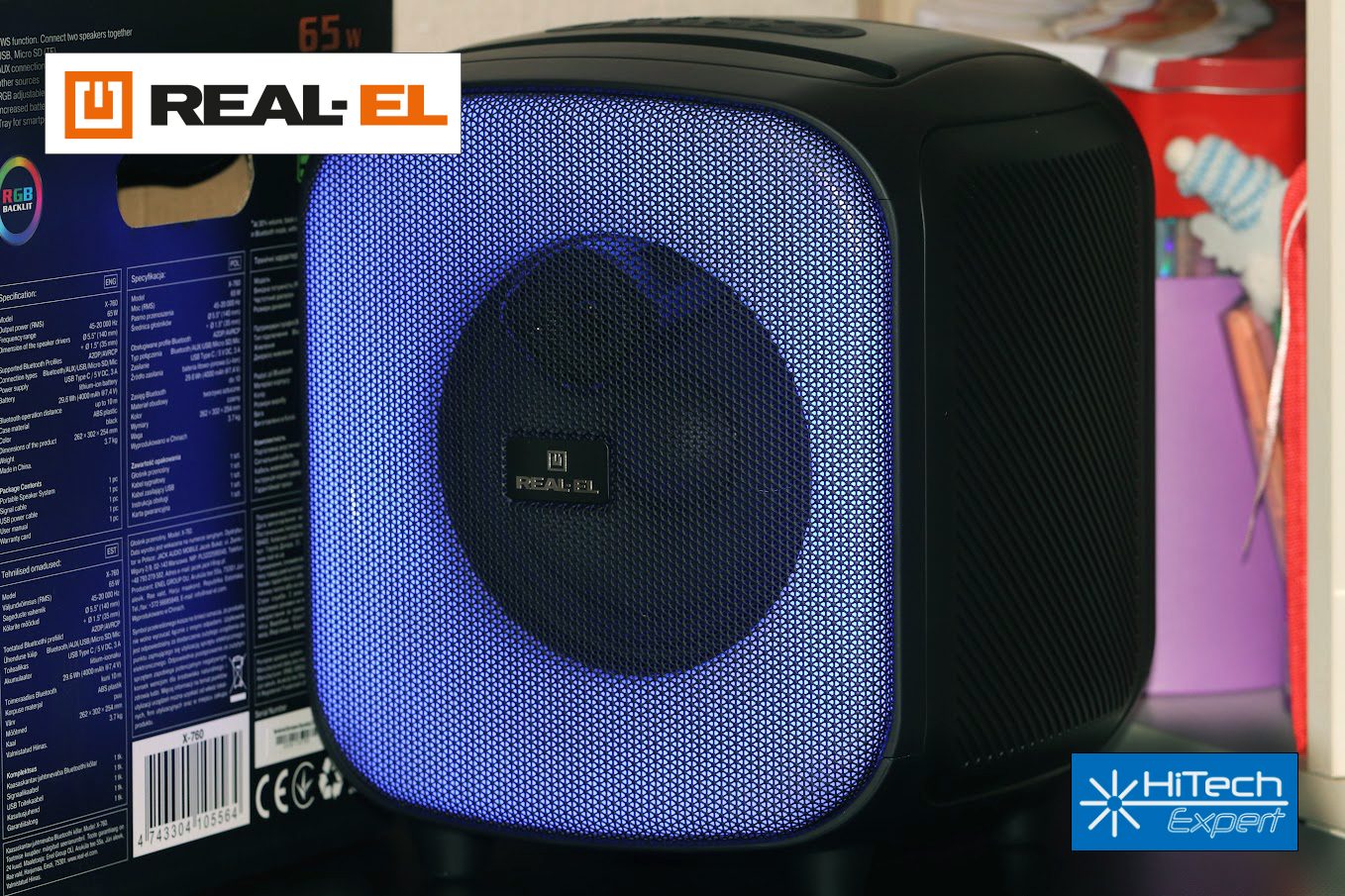 REAL-EL X-760 дает мощный звук и 16 часов автономности.