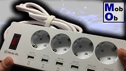 Real-EL RS-4F Charge 6 // Умный сетевой фильтр-удлинитель. Распаковка, обзор, тест, выводы